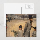 Edgar Degas | Place de la Concorde, 1875 Briefkaart (Voorkant / Achterkant)