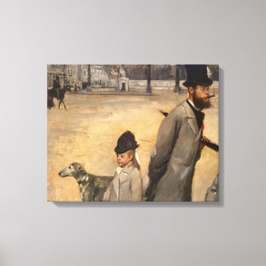 Edgar Degas | Place de la Concorde, 1875 Canvas Afdruk (Voorkant)