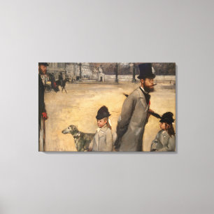 Edgar Degas Place de la Concorde, 1875 Canvas Afdruk