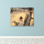 Edgar Degas | Place de la Concorde, 1875 Canvas Afdruk (Insitu (Houten vloer))
