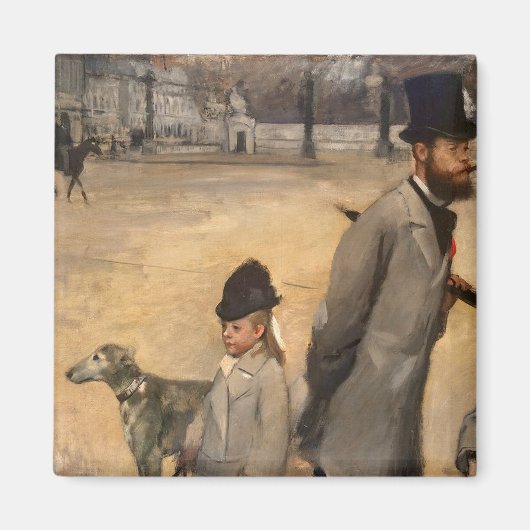 Edgar Degas | Place de la Concorde, 1875 Magneet (Voorkant)