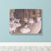 Edgar Degas | Plechtige zitting 1874 Canvas Afdruk (Insitu (Houten vloer))