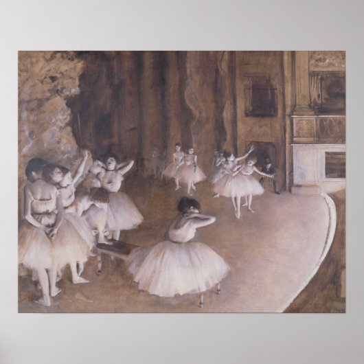 Edgar Degas | Plechtige zitting 1874 Poster (Voorkant)