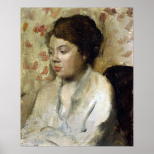 Edgar Degas Portrait of a Young Woman Poster