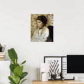 Edgar Degas Portrait of a Young Woman Poster (Thuiskantoor)