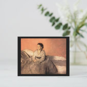 Edgar Degas Portrait of Estelle Musson de Gas Briefkaart (Staand voorkant)