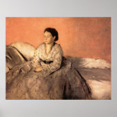 Edgar Degas Portrait of Estelle Musson de Gas Poster (Voorkant)