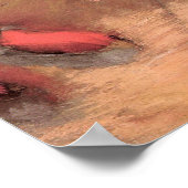 Edgar Degas Portrait van Diego Martelli Poster (Hoek)