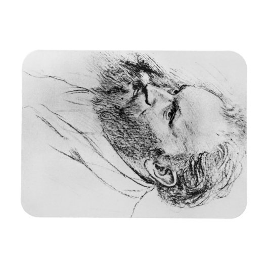 Edgar Degas | Portret van Edouard Manet Magneet (Horizontaal)