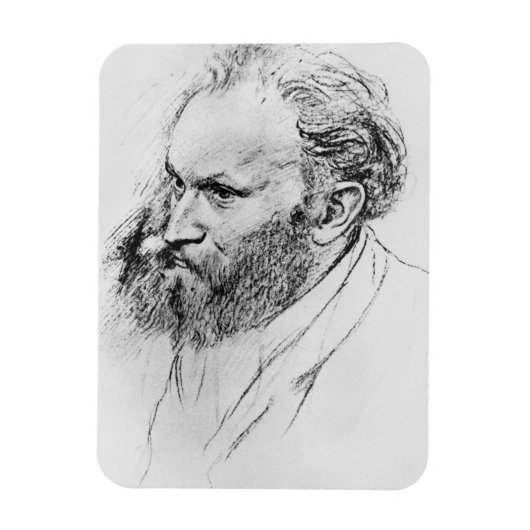 Edgar Degas | Portret van Edouard Manet Magneet (Verticaal)