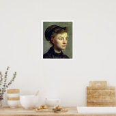 Edgar Degas | Portret van een jonge vrouw, 1867 Poster (Keuken)