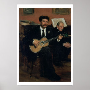 Edgar Degas Portret van Lorenzo Pagans Poster