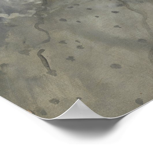 Edgar Degas - Portret van Madame Rene de Gas Poster (Hoek)