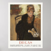 Edgar Degas Portret van Mary Cassatt Art Elegance Poster (Voorkant)