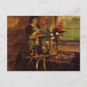 Edgar Degas - Portret van mevrouw Rene De Gas Briefkaart