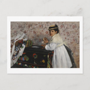 Edgar Degas   Portret van Mlle Hortense Valpin � a Briefkaart