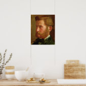 Edgar Degas | Portret van Paul Vapincon Poster (Keuken)