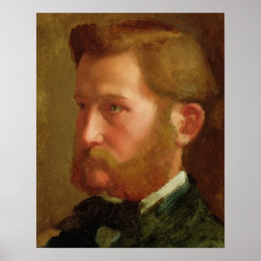 Edgar Degas | Portret van Paul Vapincon Poster (Voorkant)