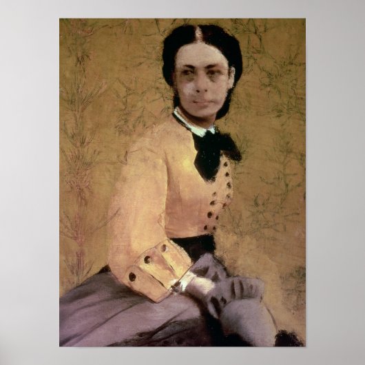 Edgar Degas | Portret van Pauline de Metternich Poster (Voorkant)