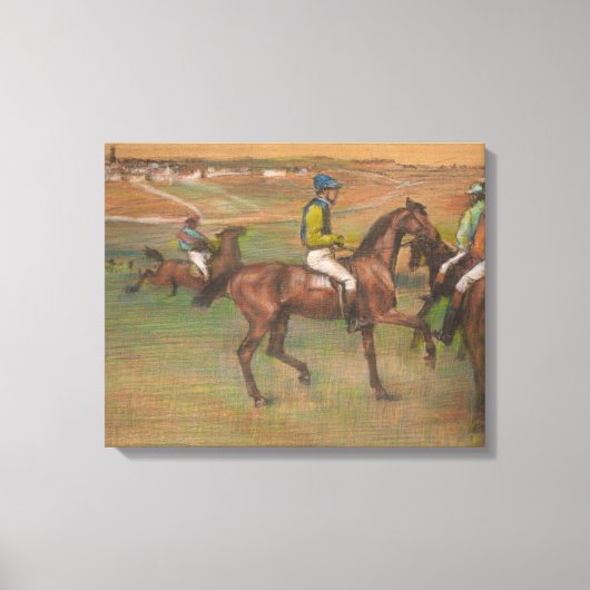 Edgar Degas - Race Horses Canvas Afdruk (Voorkant)