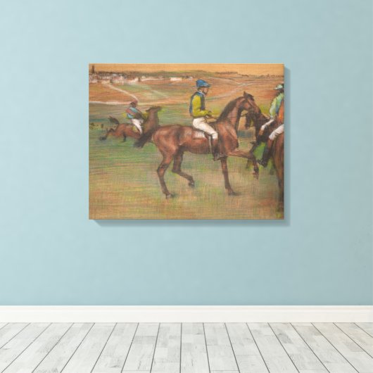 Edgar Degas - Race Horses Canvas Afdruk (Insitu (Houten vloer))