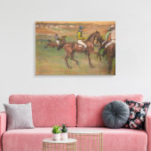 Edgar Degas - Race Horses Canvas Afdruk (Insitu (Woonkamer))