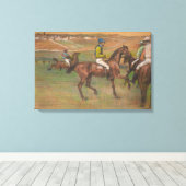 Edgar Degas - Race Horses Canvas Afdruk (Insitu (Houten vloer))