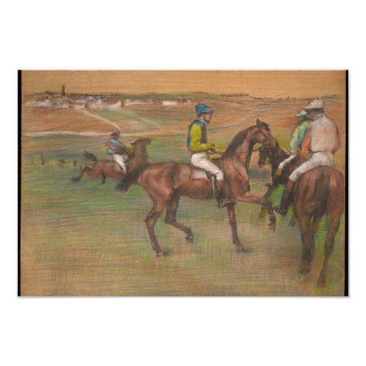 Edgar Degas - Race Horses Foto Afdruk (Voorkant)