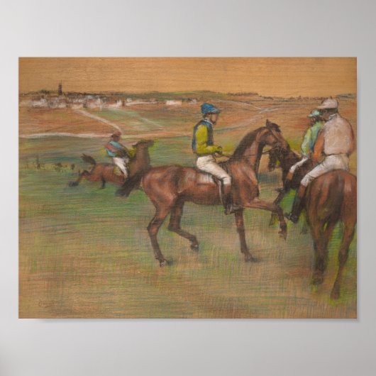 Edgar Degas - Race Horses Poster (Voorkant)