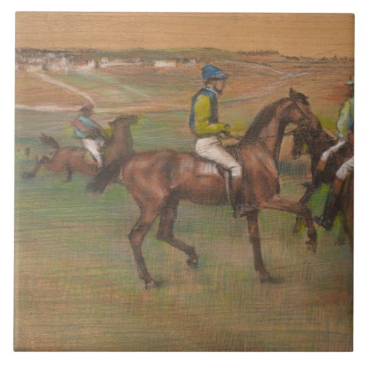 Edgar Degas - Race Horses Tegeltje (Voorkant)