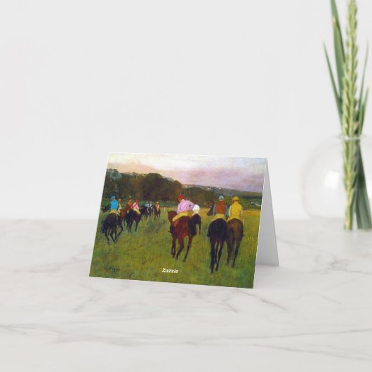 Edgar Degas Race Paarden in Longchamp (Achterkant)