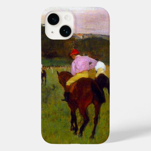 Edgar Degas Race Paarden in Longchamp Case-Mate iPhone Case (Achterkant)