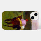 Edgar Degas Race Paarden in Longchamp Case-Mate iPhone Case (Achterkant (horizontaal))