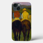 Edgar Degas Race Paarden in Longchamp Case-Mate iPhone Case (Achterkant)