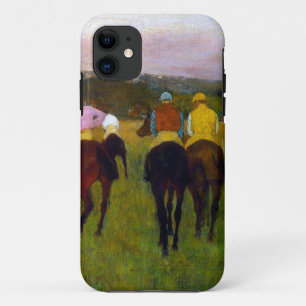 Edgar Degas Race Paarden in Longchamp Case-Mate iPhone Case