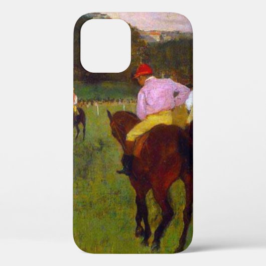 Edgar Degas Race Paarden in Longchamp Case-Mate iPhone Case (Achterkant)