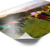 Edgar Degas Race Paarden in Longchamp Foto Afdruk (Hoek)