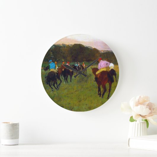 Edgar Degas Race Paarden in Longchamp Grote Klok (Huis)