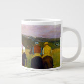 Edgar Degas Race Paarden in Longchamp Grote Koffiekop (Rechts)