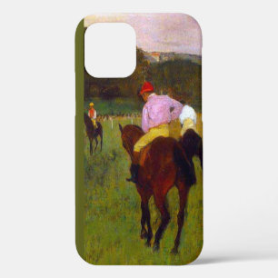 Edgar Degas Race Paarden in Longchamp iPhone 12 Hoesje
