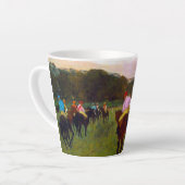 Edgar Degas Race Paarden in Longchamp Latte Mok (Linkerhoek)