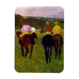 Edgar Degas Race Paarden in Longchamp Magneet