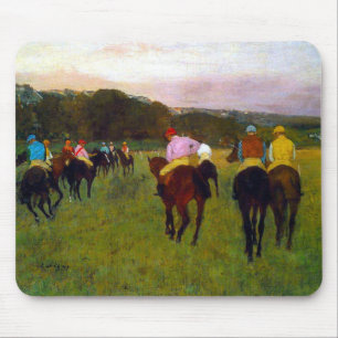 Edgar Degas Race Paarden in Longchamp Muismat