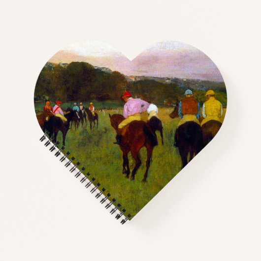 Edgar Degas Race Paarden in Longchamp Notitieboek (Voorkant)