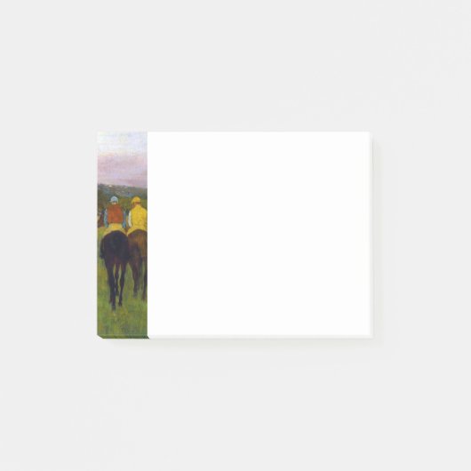 Edgar Degas Race Paarden in Longchamp Post-it® Notes (Voorkant)