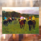 Edgar Degas Race Paarden in Longchamp Raamsticker (Vel 2)