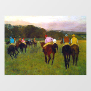 Edgar Degas Race Paarden in Longchamp Raamsticker