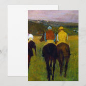 Edgar Degas Race Paarden in Longchamp Save The Date (Voorkant / Achterkant)