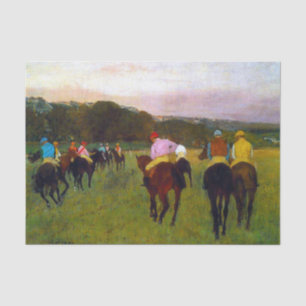Edgar Degas Race Paarden in Longchamp Tissuepapier