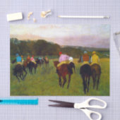 Edgar Degas Race Paarden in Longchamp Tissuepapier (Craft)